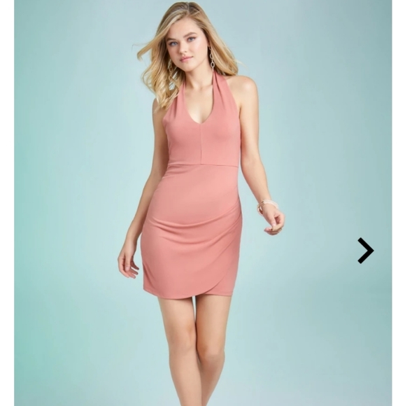 HAVANA HALTER WRAP DRESS - Picture 1 of 12